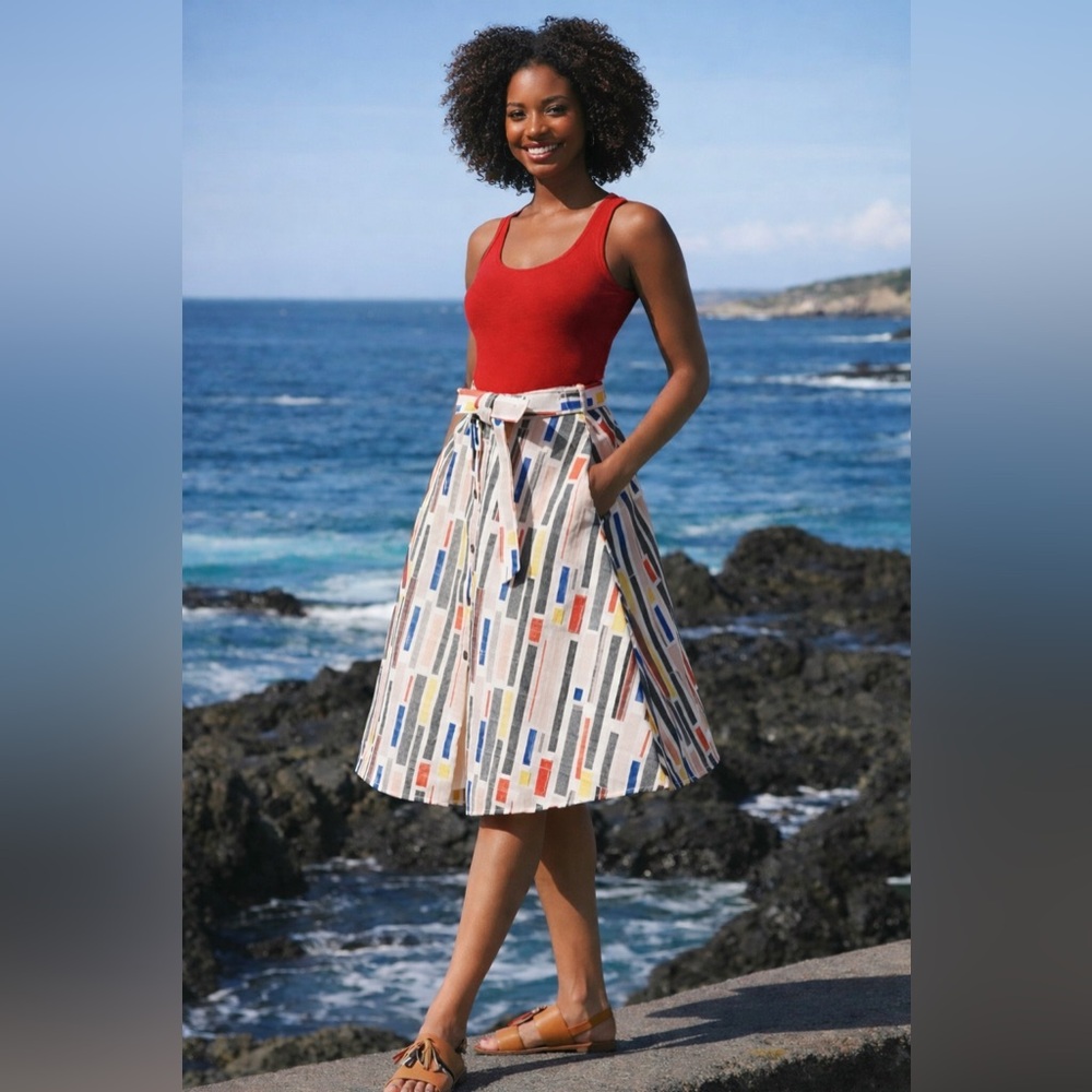 Hutch Multicolor A-Line Skirt